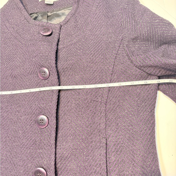 Pendleton Purple Wool Blazer jacket size 12 - Picture 4 of 14